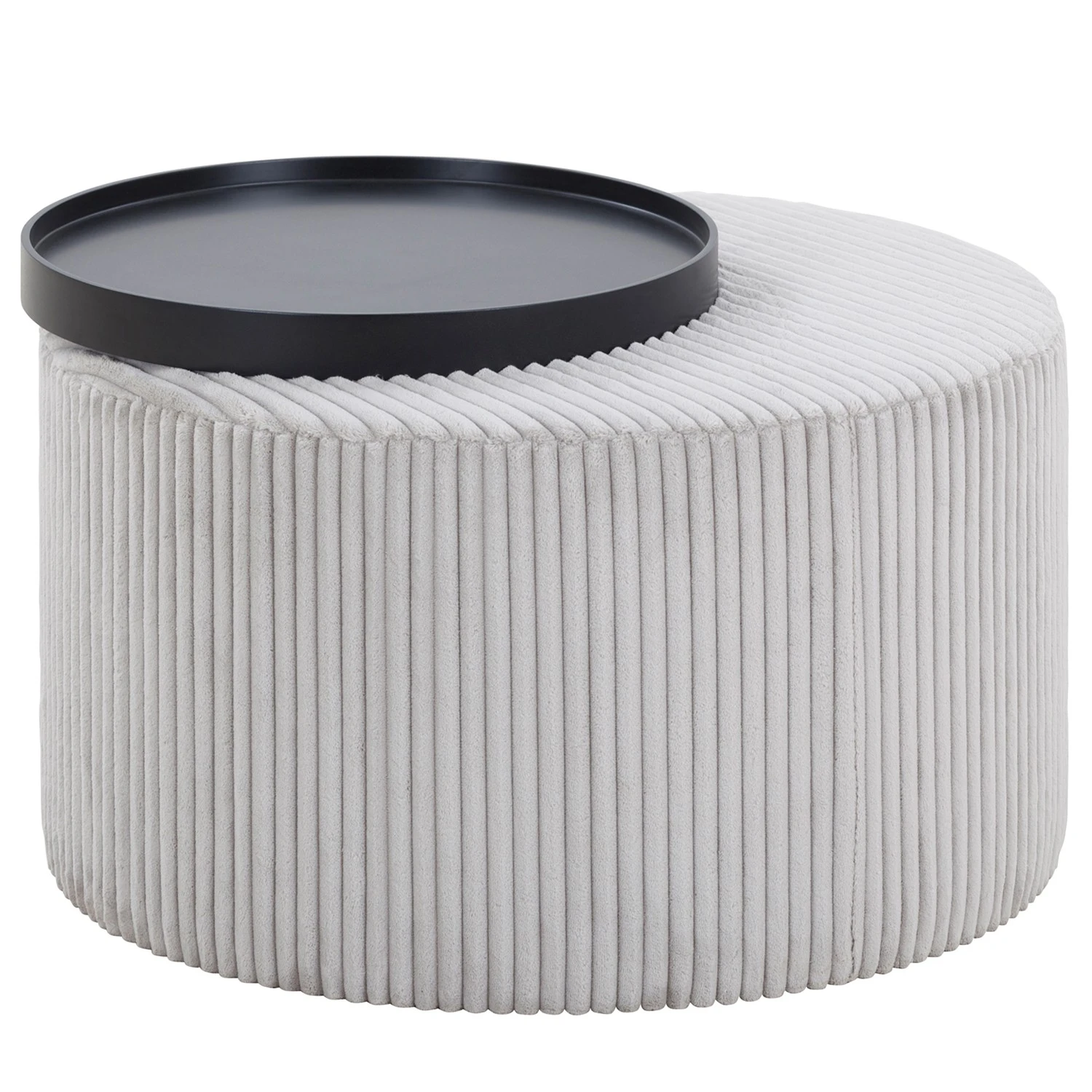 Norrwood Couchtisch Cup - Echtholzfurnier / Cord - Eiche Schwarz / Hellgrau 1 Norrwood Couchtisch Cup - Echtholzfurnier / Cord - Eiche Schwarz / Hellgrau