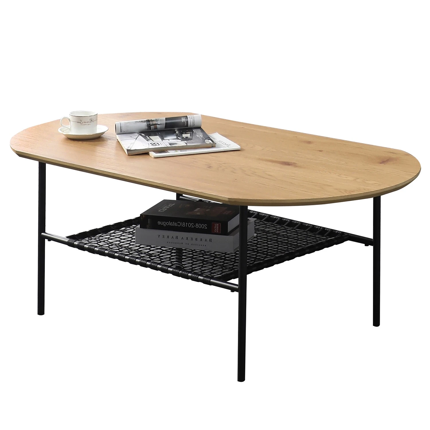 Red Living Couchtisch Padbury I - Eiche Dekor / Schwarz 1 Red Living Couchtisch Padbury I - Eiche Dekor / Schwarz