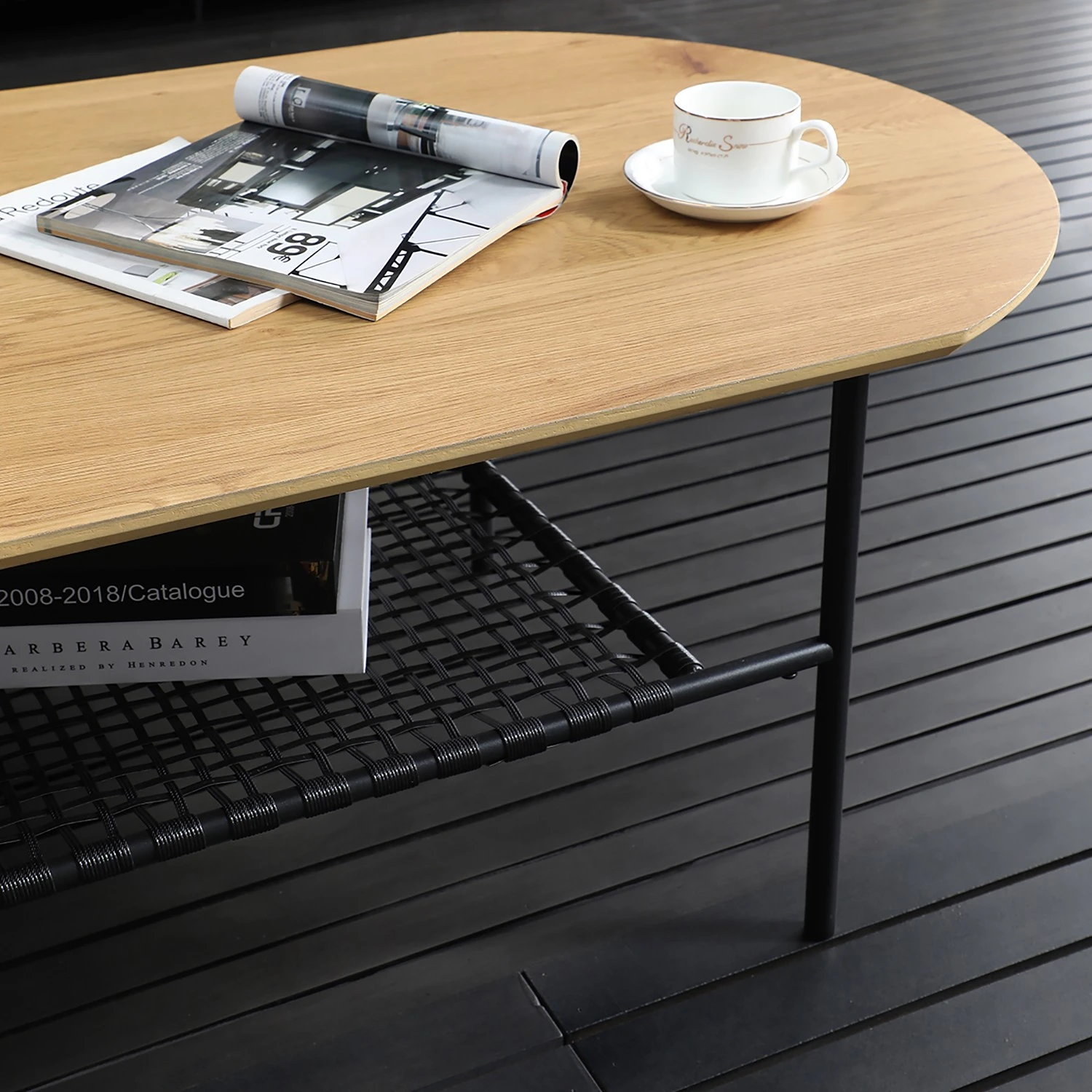 Red Living Couchtisch Padbury I - Eiche Dekor / Schwarz 3 Red Living Couchtisch Padbury I - Eiche Dekor / Schwarz – Bild 3