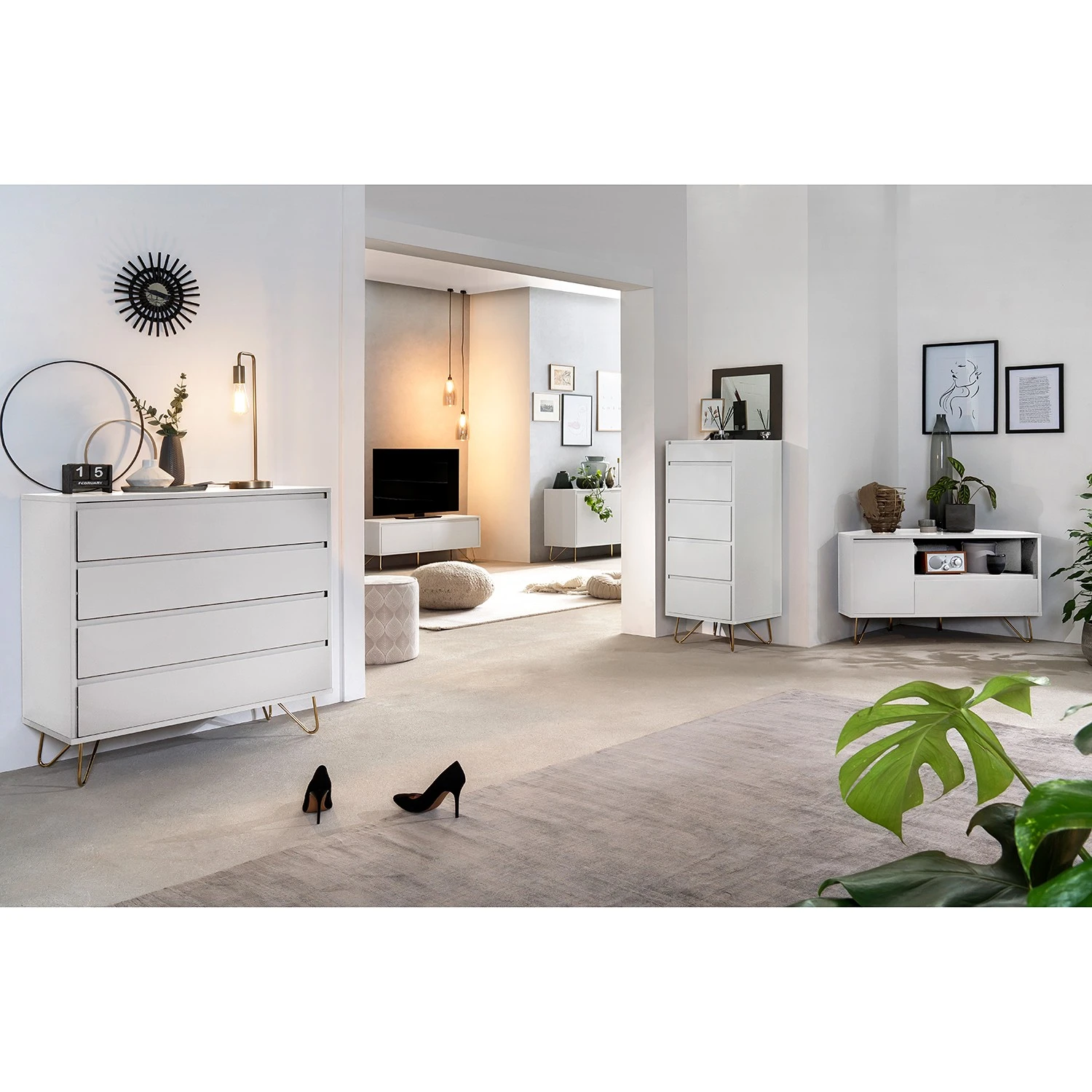 Loftscape Kommode Rodi II - Weiß 3 Loftscape Kommode Rodi II - Weiß – Bild 3