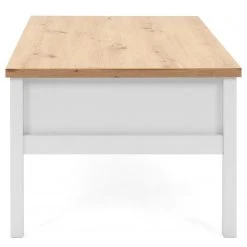 Ridgevalley Couchtisch Bombita - Weiß / Eiche Artisan Dekor -Wohnzimmermöbel boutique en ligne 1000310611 211118 06055600088 DETAILS P000000001000310611