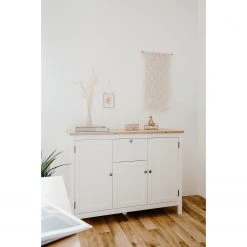 Ridgevalley Sideboard Bombita III - Weiß / Eiche Artisan Dekor -Wohnzimmermöbel boutique en ligne 1000310613 211118 06055600057 MOOD DETAILS P000000001000310613 mood