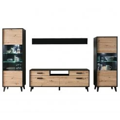 Norrwood Wohnwand Argenteuil I (4-teilig) - Eiche Artisan Dekor / Schwarz 14 Norrwood Wohnwand Argenteuil I (4-teilig) - Eiche Artisan Dekor / Schwarz -Wohnzimmermöbel boutique en ligne 1000310663 211125 145323000033 DETAILS P000000001000310663