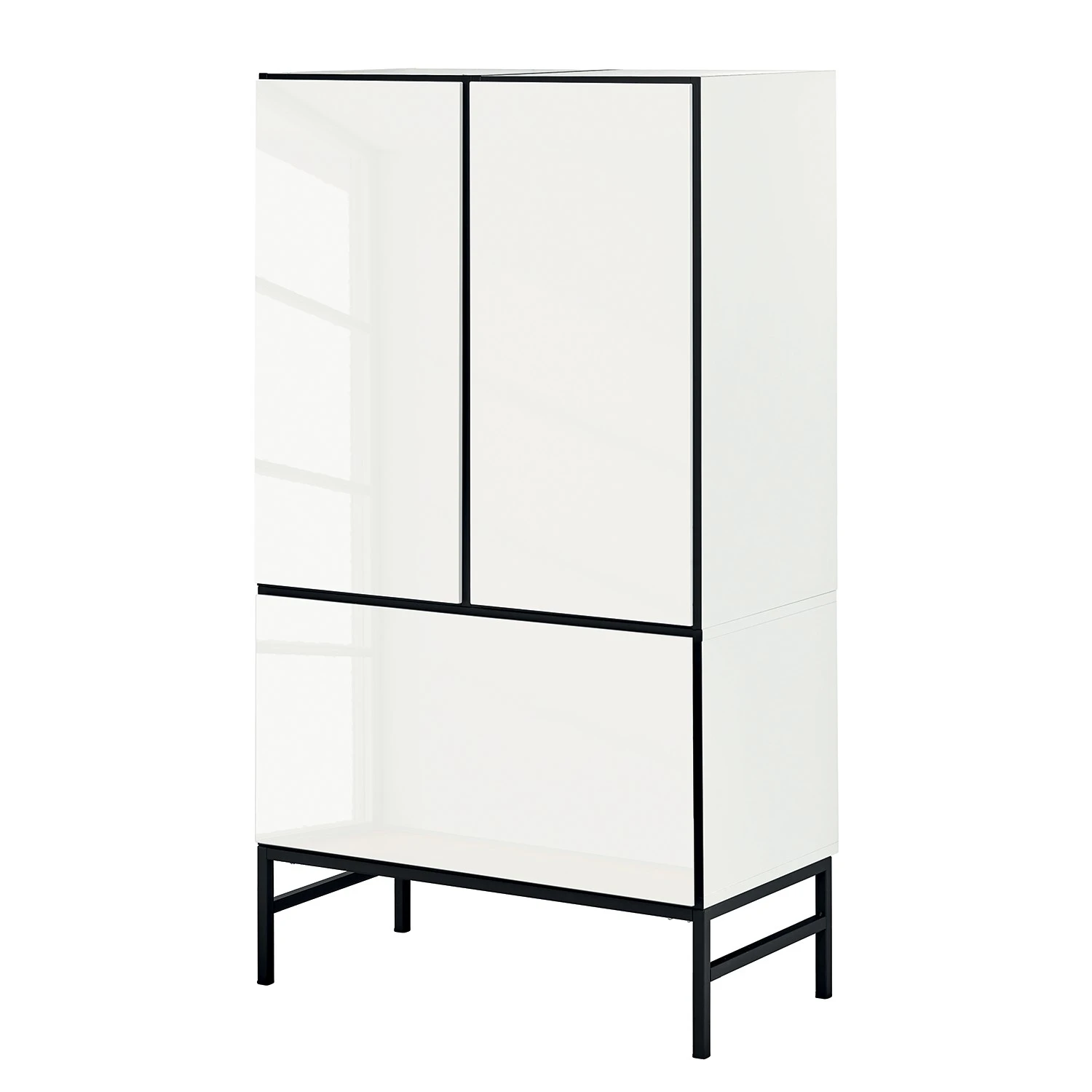 Now! by hülsta Highboard now to go colour I - Hochglanz Reinweiß / Schneeweiß 1 Now! by hülsta Highboard now to go colour I - Hochglanz Reinweiß / Schneeweiß