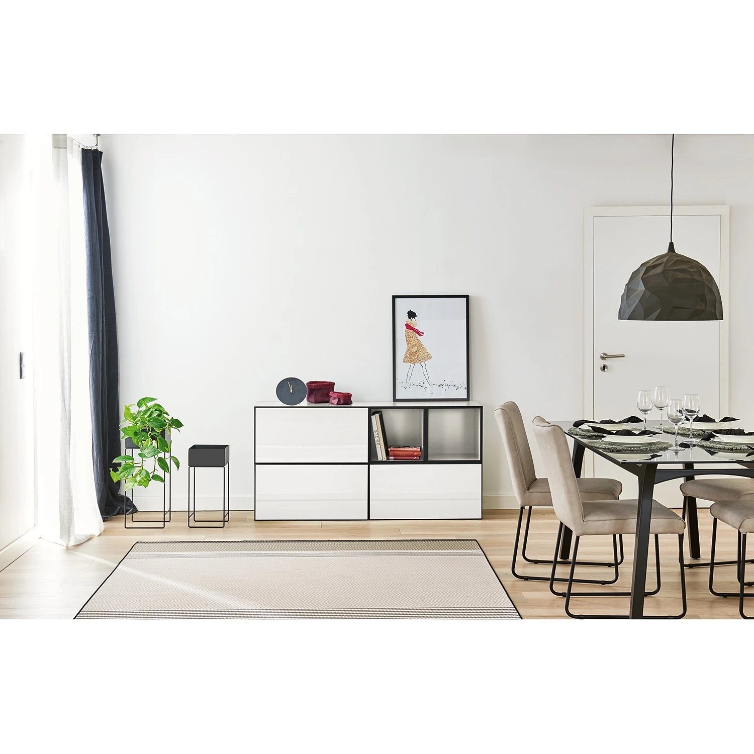 Now! by hülsta Wohnwand now to go colour IV (5-teilig) - Hochglanz Reinweiß / Schneeweiß 3 Now! by hülsta Wohnwand now to go colour IV (5-teilig) - Hochglanz Reinweiß / Schneeweiß – Bild 3