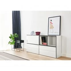 Now! by hülsta Wohnwand now to go colour IV (5-teilig) - Hochglanz Reinweiß / Schneeweiß 15 Now! by hülsta Wohnwand now to go colour IV (5-teilig) - Hochglanz Reinweiß / Schneeweiß -Wohnzimmermöbel boutique en ligne 1000311279 211201 14490000373 MOOD DETAILS P000000001000311279 mood