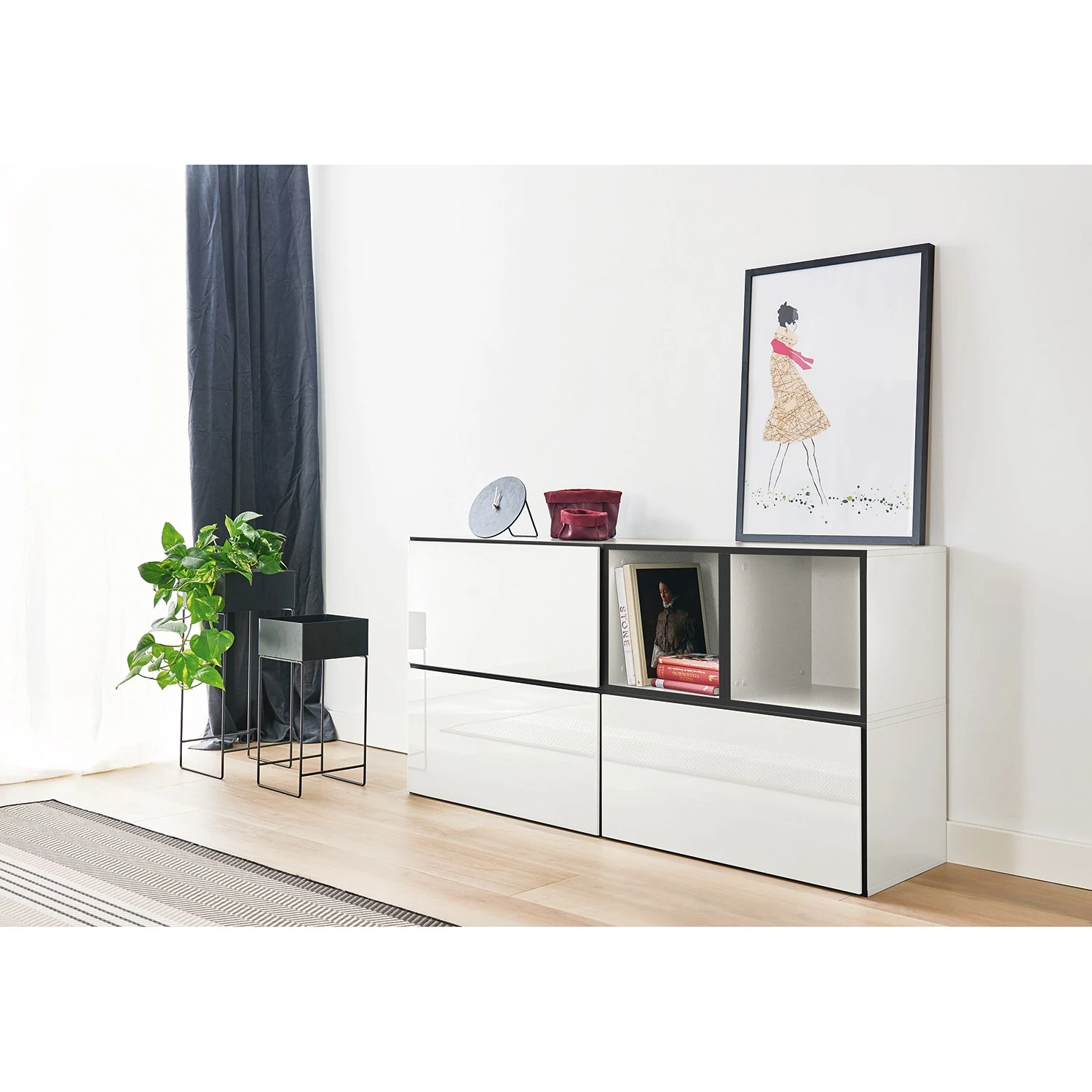 Now! by hülsta Wohnwand now to go colour IV (5-teilig) - Hochglanz Reinweiß / Schneeweiß 4 Now! by hülsta Wohnwand now to go colour IV (5-teilig) - Hochglanz Reinweiß / Schneeweiß – Bild 4