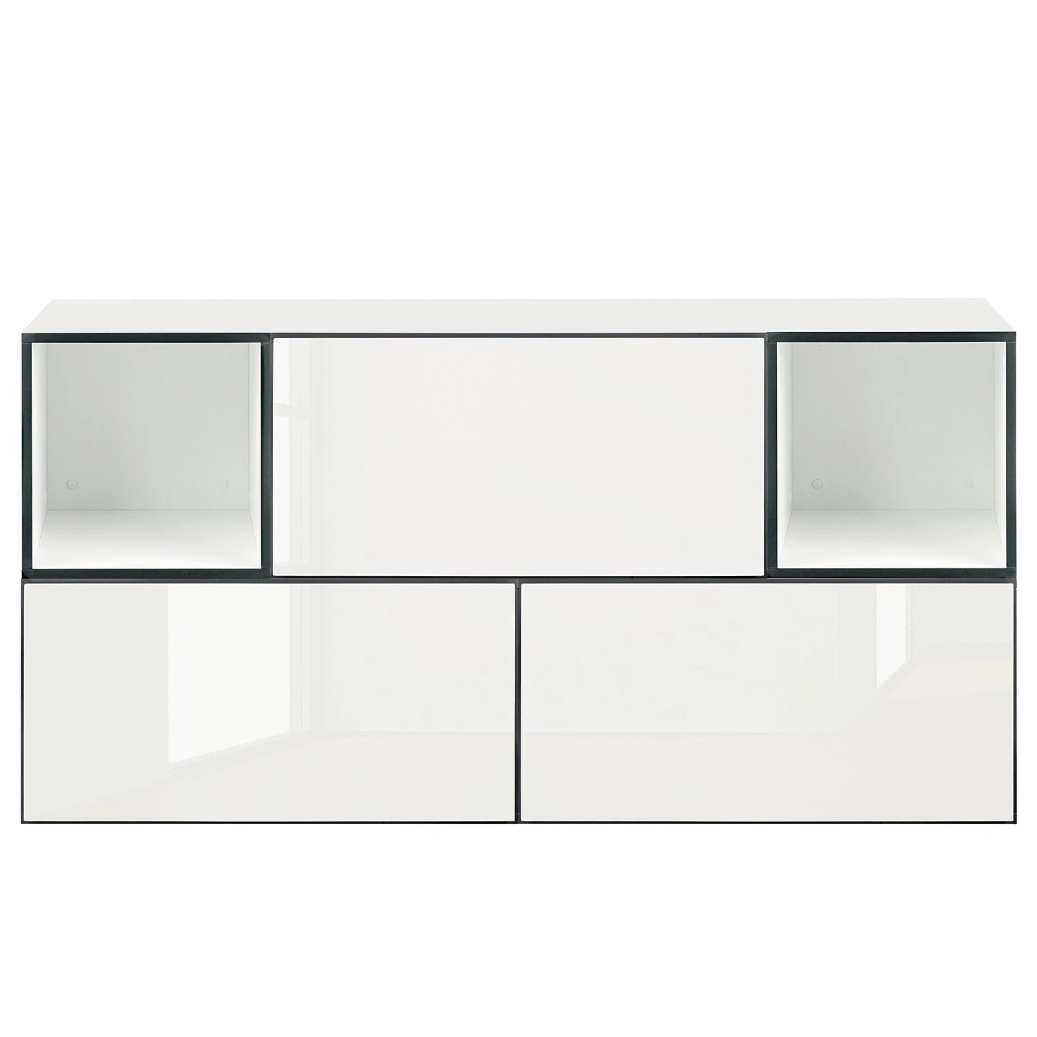 Now! by hülsta Wohnwand now to go colour IV (5-teilig) - Hochglanz Reinweiß / Schneeweiß 9 Now! by hülsta Wohnwand now to go colour IV (5-teilig) - Hochglanz Reinweiß / Schneeweiß – Bild 9