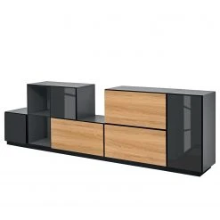 Now! by hülsta Wohnwand now to go colour III (8-teilig) - Hochglanz Diamantgrau / Natureiche 23 Now! by hülsta Wohnwand now to go colour III (8-teilig) - Hochglanz Diamantgrau / Natureiche -Wohnzimmermöbel boutique en ligne 1000311284 211201 14490200429 DETAILS P000000001000311284