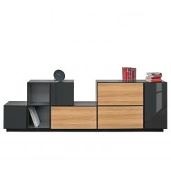 Now! by hülsta Wohnwand now to go colour III (8-teilig) - Hochglanz Diamantgrau / Natureiche 24 Now! by hülsta Wohnwand now to go colour III (8-teilig) - Hochglanz Diamantgrau / Natureiche -Wohnzimmermöbel boutique en ligne 1000311284 211201 14490200431 DETAILS P000000001000311284