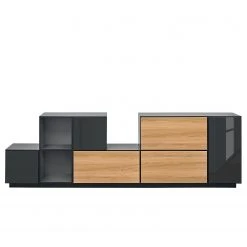 Now! by hülsta Wohnwand now to go colour III (8-teilig) - Hochglanz Diamantgrau / Natureiche 25 Now! by hülsta Wohnwand now to go colour III (8-teilig) - Hochglanz Diamantgrau / Natureiche -Wohnzimmermöbel boutique en ligne 1000311284 211201 14490200433 DETAILS P000000001000311284