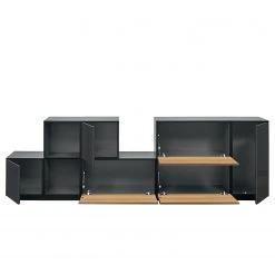 Now! by hülsta Wohnwand now to go colour III (8-teilig) - Hochglanz Diamantgrau / Natureiche 26 Now! by hülsta Wohnwand now to go colour III (8-teilig) - Hochglanz Diamantgrau / Natureiche -Wohnzimmermöbel boutique en ligne 1000311284 211201 14490200435 DETAILS P000000001000311284