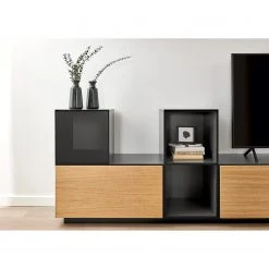 Now! by hülsta Wohnwand now to go colour III (8-teilig) - Hochglanz Diamantgrau / Natureiche 27 Now! by hülsta Wohnwand now to go colour III (8-teilig) - Hochglanz Diamantgrau / Natureiche -Wohnzimmermöbel boutique en ligne 1000311284 211201 14490200437 DETAILS P000000001000311284