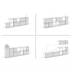 Now! by hülsta Wohnwand now to go colour III (8-teilig) - Hochglanz Diamantgrau / Natureiche 30 Now! by hülsta Wohnwand now to go colour III (8-teilig) - Hochglanz Diamantgrau / Natureiche -Wohnzimmermöbel boutique en ligne 1000311284 211201 14490200904 SKETCH DETAILS P000000001000311284 sketch