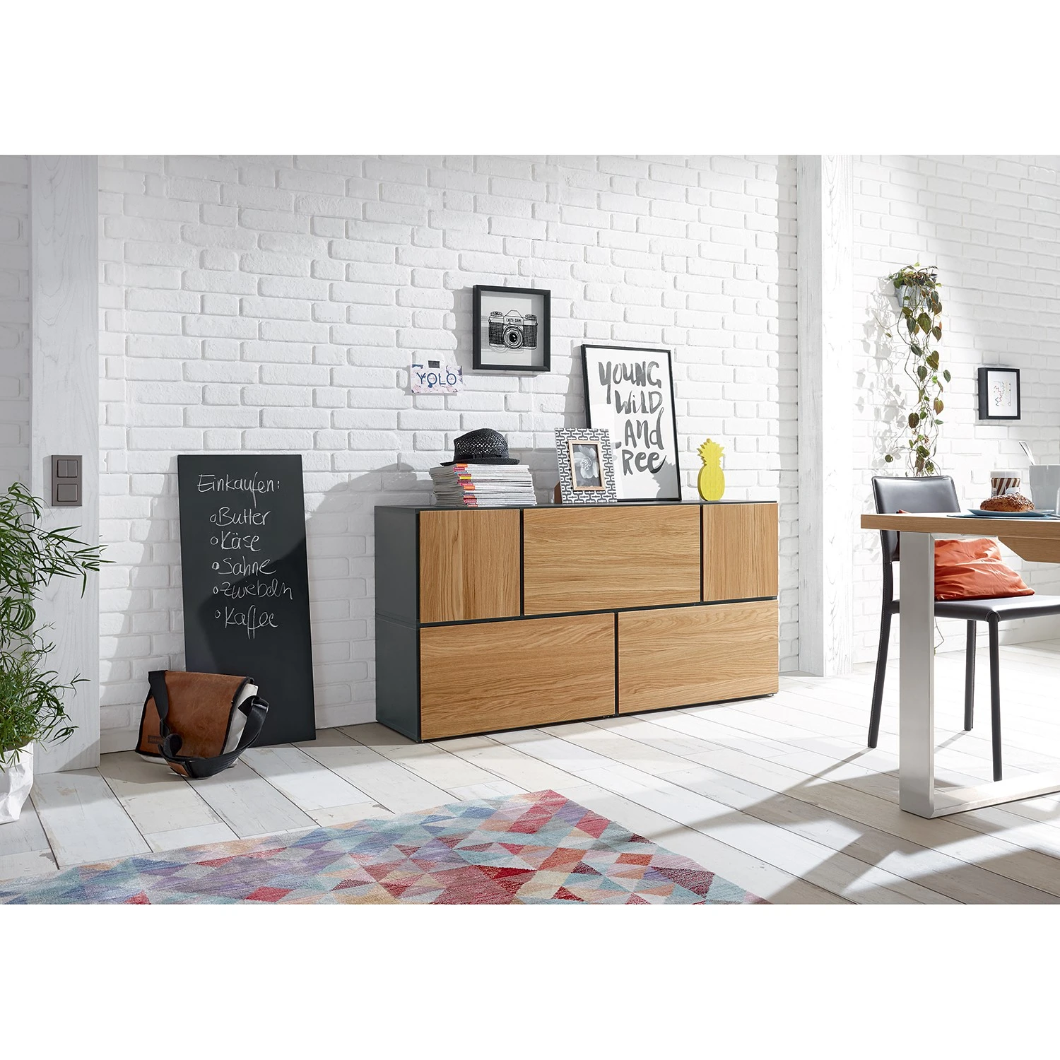 Now! by hülsta Wohnwand now to go colour V (5-teilig) - Natureiche / Diamantgrau 3 Now! by hülsta Wohnwand now to go colour V (5-teilig) - Natureiche / Diamantgrau – Bild 3