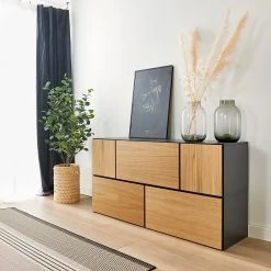 Now! by hülsta Wohnwand now to go colour V (5-teilig) - Natureiche / Diamantgrau 15 Now! by hülsta Wohnwand now to go colour V (5-teilig) - Natureiche / Diamantgrau -Wohnzimmermöbel boutique en ligne 1000311293 211201 14490500499 MOOD DETAILS P000000001000311293 mood