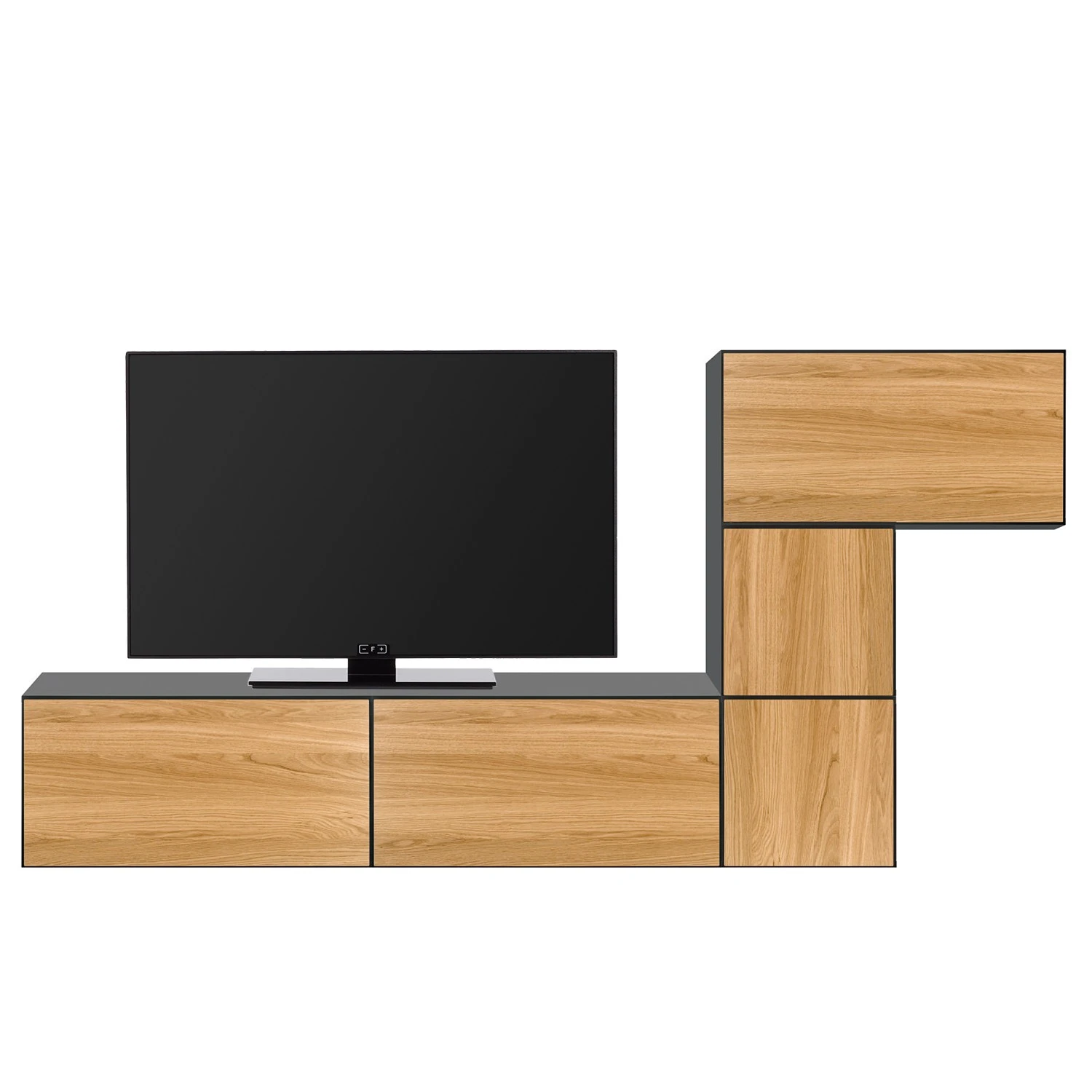 Now! by hülsta Wohnwand now to go colour V (5-teilig) - Natureiche / Diamantgrau 1 Now! by hülsta Wohnwand now to go colour V (5-teilig) - Natureiche / Diamantgrau