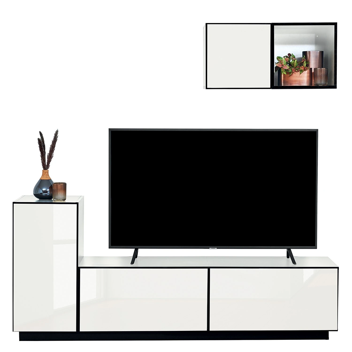 Now! by hülsta Wohnwand now to go colour I (4-teilig) - Hochglanz Reinweiß / Schneeweiß 2 Now! by hülsta Wohnwand now to go colour I (4-teilig) - Hochglanz Reinweiß / Schneeweiß – Bild 2