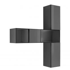 Now! by hülsta Garderobenset now to go colour (5-tlg) - Hochglanz Diamantgrau / Diamantgrau -Wohnzimmermöbel boutique en ligne 1000312328 211203 143121000035 DETAILS P000000001000312328