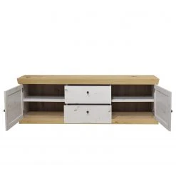 Ridgevalley Wohnwand Maiossa II (4-teilig) - Pinie Weiß Dekor / Eiche Navarra Dekor -Wohnzimmermöbel boutique en ligne 1000312390 211130 133248000120 DETAILS P000000001000312390