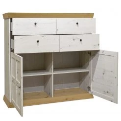 Ridgevalley Wohnwand Maiossa II (4-teilig) - Pinie Weiß Dekor / Eiche Navarra Dekor -Wohnzimmermöbel boutique en ligne 1000312390 211130 133248000126 DETAILS P000000001000312390