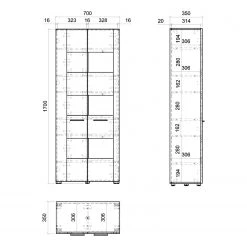 Loftscape Vitrine Mantador - Grau 15 Loftscape Vitrine Mantador - Grau -Wohnzimmermöbel boutique en ligne 1000312607 211216 120711000527 SKETCH DETAILS P000000001000312607 sketch