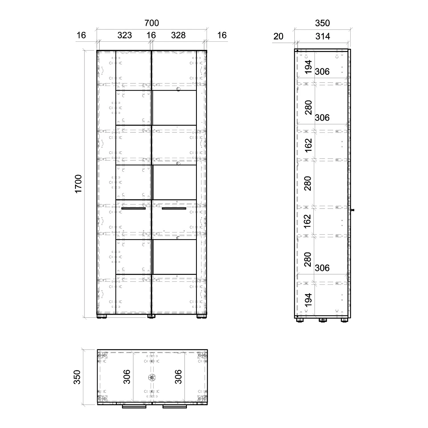 Loftscape Vitrine Mantador - Grau 7 Loftscape Vitrine Mantador - Grau – Bild 7