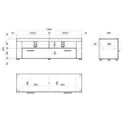 Loftscape TV-Lowboard Mantador I - Weiß -Wohnzimmermöbel boutique en ligne 1000312619 211216 120712000573 SKETCH DETAILS P000000001000312619 sketch
