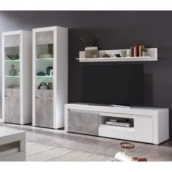 Loftscape Wohnwand Stonda VI (4-teilig) - Weiß