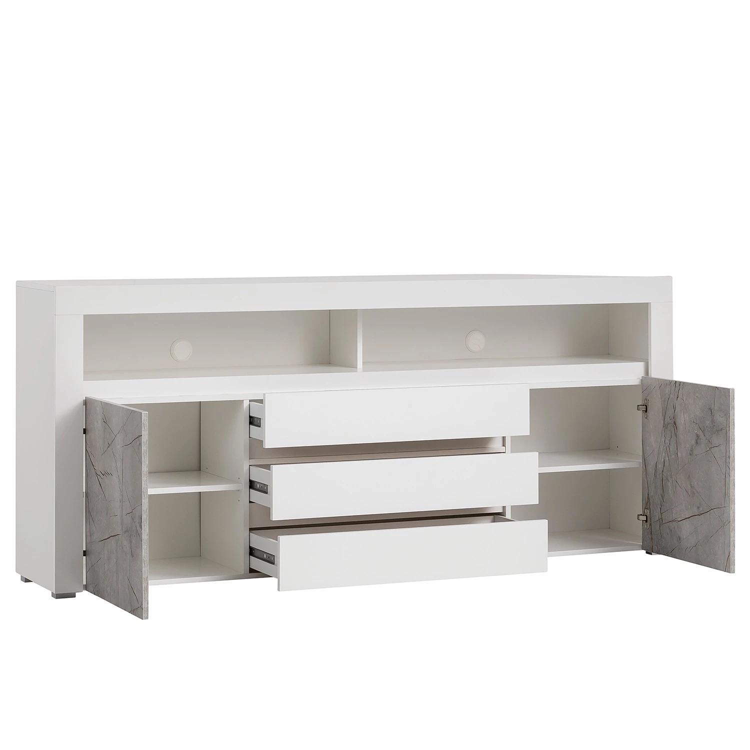 Loftscape Sideboard Stonda - Weiß 4 Loftscape Sideboard Stonda - Weiß – Bild 4