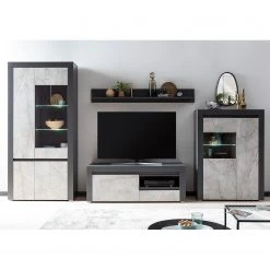 Loftscape Highboard Stonda I - Anthrazit - Glastür links -Wohnzimmermöbel boutique en ligne 1000314588 211209 12531900193 MOOD DETAILS P000000001000314588 mood