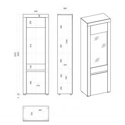 Loftscape Wohnwand Stonda II (4-teilig) - Anthrazit 33 Loftscape Wohnwand Stonda II (4-teilig) - Anthrazit -Wohnzimmermöbel boutique en ligne 1000314593 211209 12532200746 SKETCH DETAILS P000000001000314593 sketch