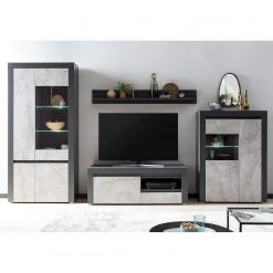 Loftscape Wohnwand Stonda III (4-teilig) - Anthrazit -Wohnzimmermöbel boutique en ligne 1000314594 211209 12532300271 MOOD DETAILS P000000001000314594 mood