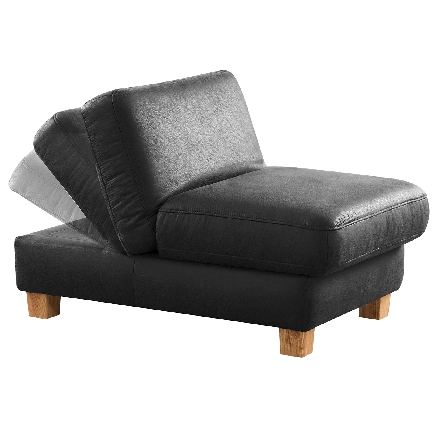 Fredriks Polsterhocker Kikuu - Microfaser - Microfaser Taeko: Schwarz 4 Fredriks Polsterhocker Kikuu - Microfaser - Microfaser Taeko: Schwarz – Bild 4