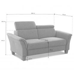 Fredriks Sofa Eustis (2,5-Sitzer) - Flachgewebe Amra: Silber -Wohnzimmermöbel boutique en ligne 1000314598 211221 130509001143 SKETCH DETAILS P000000001000314598 sketch