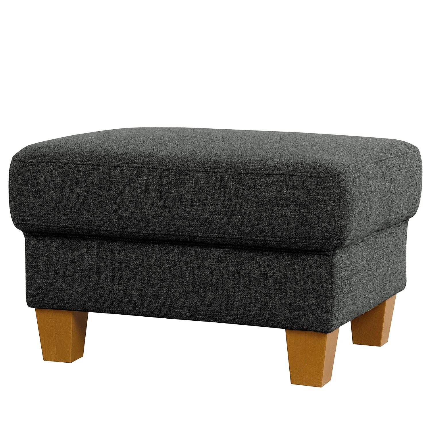 Fredriks Polsterhocker Eustis - Flachgewebe Amra: Anthrazit 1 Fredriks Polsterhocker Eustis - Flachgewebe Amra: Anthrazit