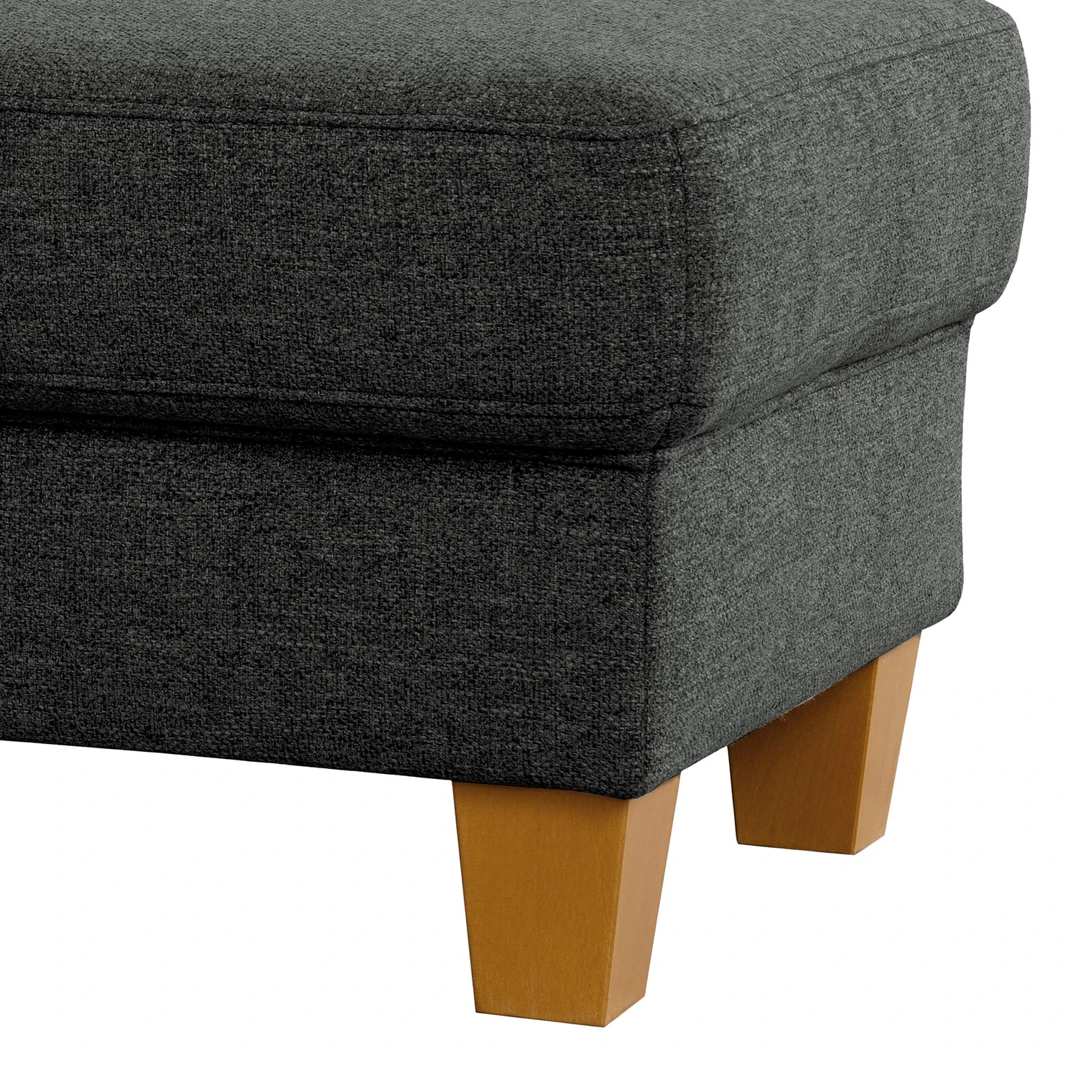 Fredriks Polsterhocker Eustis - Flachgewebe Amra: Anthrazit 4 Fredriks Polsterhocker Eustis - Flachgewebe Amra: Anthrazit – Bild 4