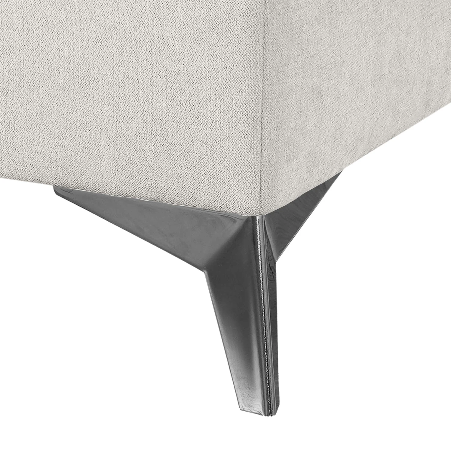 Fredriks Polsterhocker DeWitt - Flachgewebe Olea: Silber 5 Fredriks Polsterhocker DeWitt - Flachgewebe Olea: Silber – Bild 5