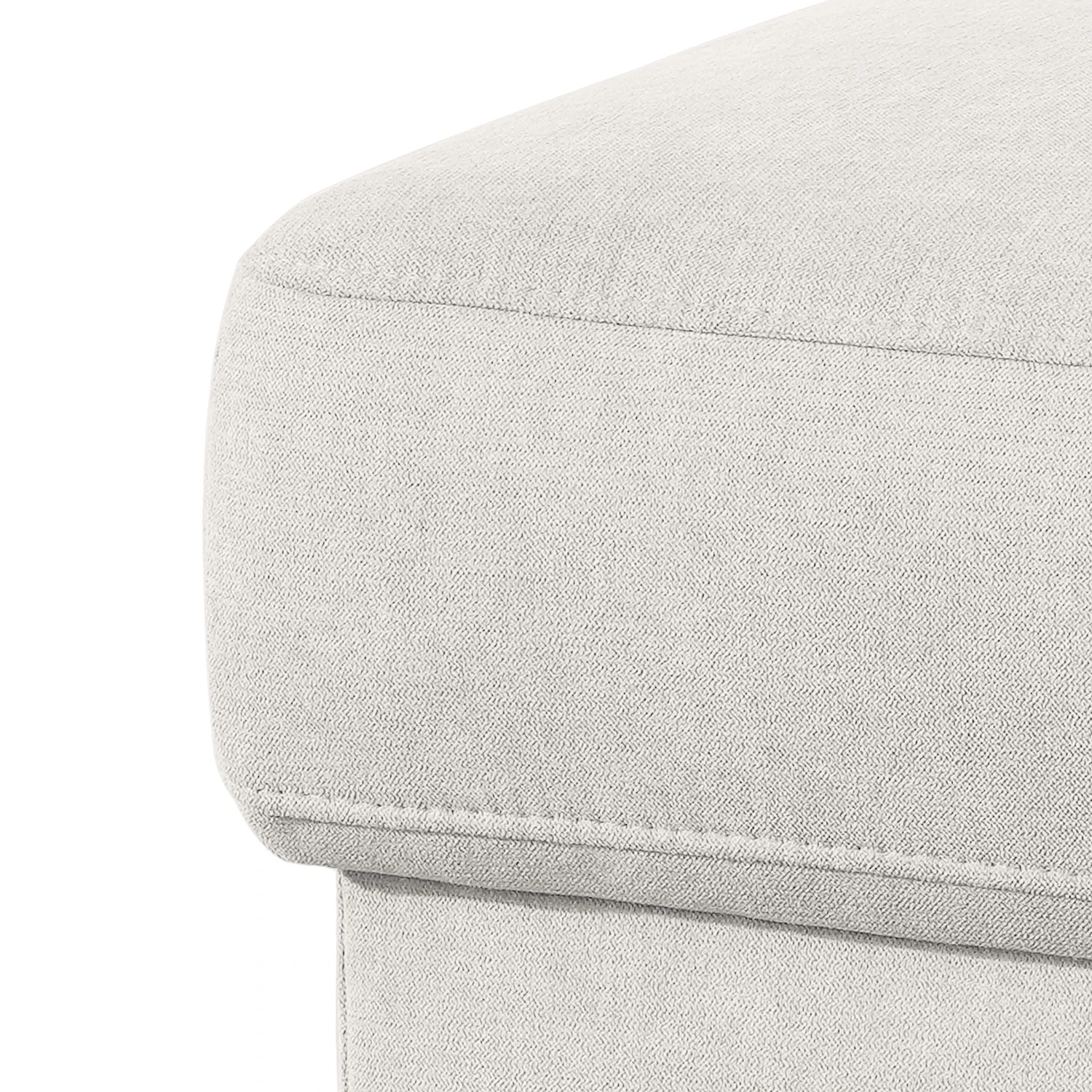 Fredriks Polsterhocker DeWitt - Flachgewebe Olea: Silber 7 Fredriks Polsterhocker DeWitt - Flachgewebe Olea: Silber – Bild 7