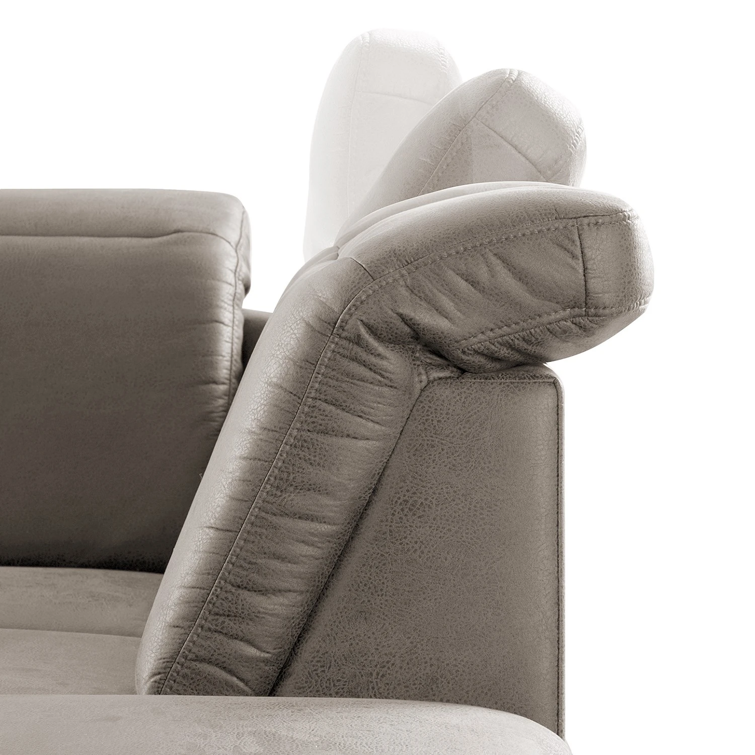 Fredriks Ecksofa Kikuu - Microfaser - Microfaser Taeko: Grau - Ottomane davorstehend rechts - Mit Schlaffunktion 7 Fredriks Ecksofa Kikuu - Microfaser - Microfaser Taeko: Grau - Ottomane davorstehend rechts - Mit Schlaffunktion – Bild 7