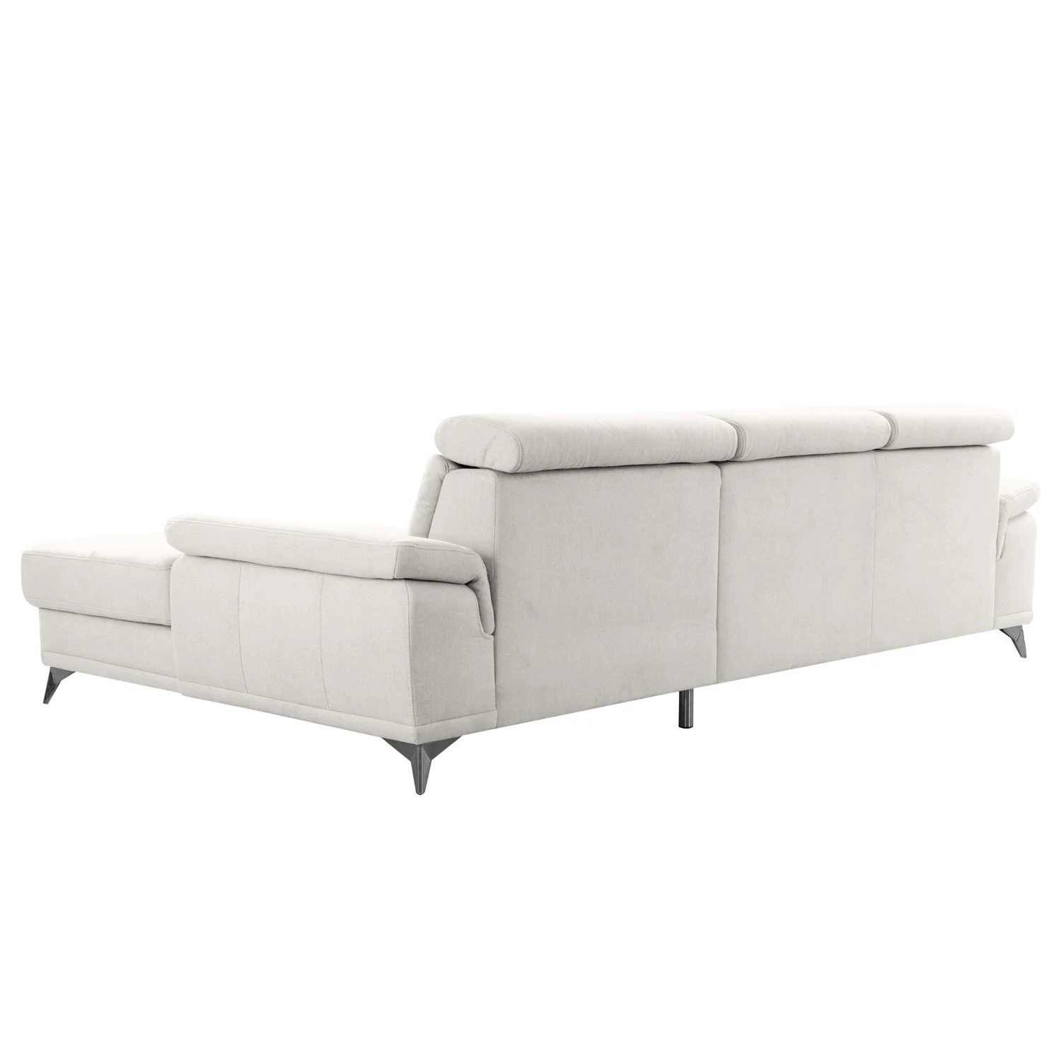 Fredriks Ecksofa DeWitt - Flachgewebe Olea: Silber - Longchair davorstehend rechts - Ohne Schlaffunktion 4 Fredriks Ecksofa DeWitt - Flachgewebe Olea: Silber - Longchair davorstehend rechts - Ohne Schlaffunktion – Bild 4