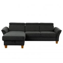 Fredriks Ecksofa Estufa - Flachgewebe - Flachgewebe Amra: Anthrazit - Longchair davorstehend links - Mit Schlaffunktion -Wohnzimmermöbel boutique en ligne 1000314669 211221 13054501228 DETAILS P000000001000314669