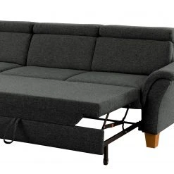 Fredriks Ecksofa Estufa - Flachgewebe - Flachgewebe Amra: Anthrazit - Longchair davorstehend links - Mit Schlaffunktion -Wohnzimmermöbel boutique en ligne 1000314669 211221 13054501272 DETAILS P000000001000314669