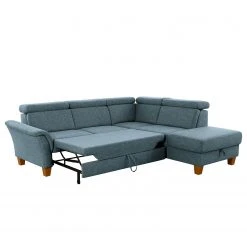 Fredriks Ecksofa Eustis - Flachgewebe Amra: Blaugrau - Ottomane davorstehend rechts - Mit Schlaffunktion 21 Fredriks Ecksofa Eustis - Flachgewebe Amra: Blaugrau - Ottomane davorstehend rechts - Mit Schlaffunktion -Wohnzimmermöbel boutique en ligne 1000314680 211221 13055901353 DETAILS P000000001000314680