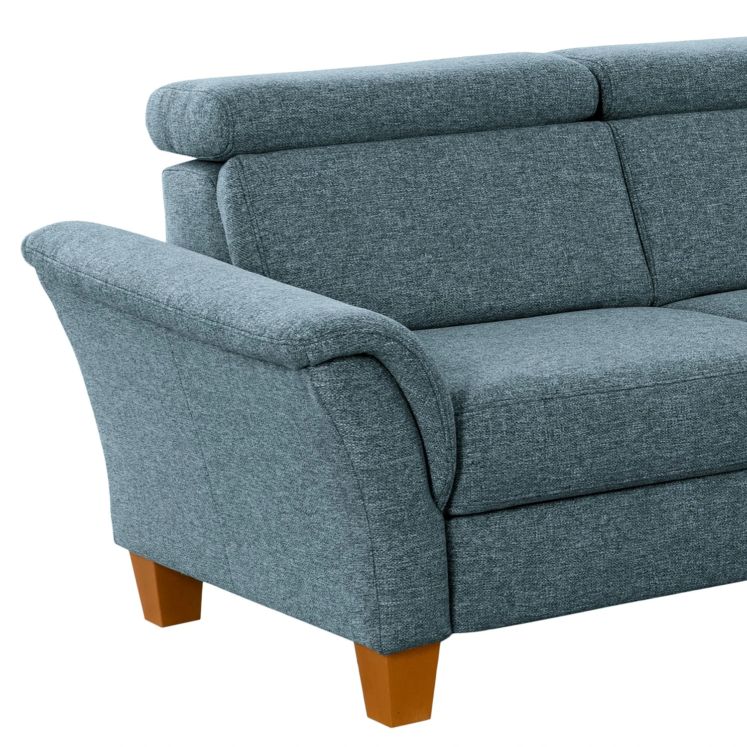 Fredriks Ecksofa Eustis - Flachgewebe Amra: Blaugrau - Ottomane davorstehend rechts - Mit Schlaffunktion 13 Fredriks Ecksofa Eustis - Flachgewebe Amra: Blaugrau - Ottomane davorstehend rechts - Mit Schlaffunktion – Bild 13