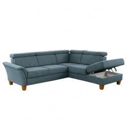 Fredriks Ecksofa Eustis - Flachgewebe Amra: Blaugrau - Ottomane davorstehend rechts - Mit Schlaffunktion 23 Fredriks Ecksofa Eustis - Flachgewebe Amra: Blaugrau - Ottomane davorstehend rechts - Mit Schlaffunktion -Wohnzimmermöbel boutique en ligne 1000314680 211221 13060001371 DETAILS P000000001000314680