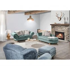 Ridgevalley Recamiere Salvator - Samt Saidy: Blaugrau - Armlehne davorstehend links 14 Ridgevalley Recamiere Salvator - Samt Saidy: Blaugrau - Armlehne davorstehend links -Wohnzimmermöbel boutique en ligne 1000314851 220203 16533700021 MOOD DETAILS P000000001000314851 mood