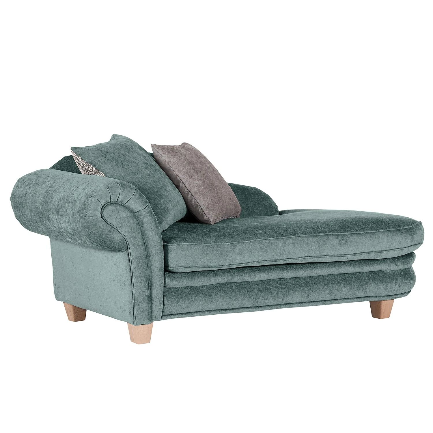 Ridgevalley Recamiere Salvator - Samt Saidy: Blaugrau - Armlehne davorstehend links 6 Ridgevalley Recamiere Salvator - Samt Saidy: Blaugrau - Armlehne davorstehend links – Bild 6