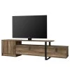 Red Living TV-Lowboard Amarante - Walnuss Dekor / Schwarz