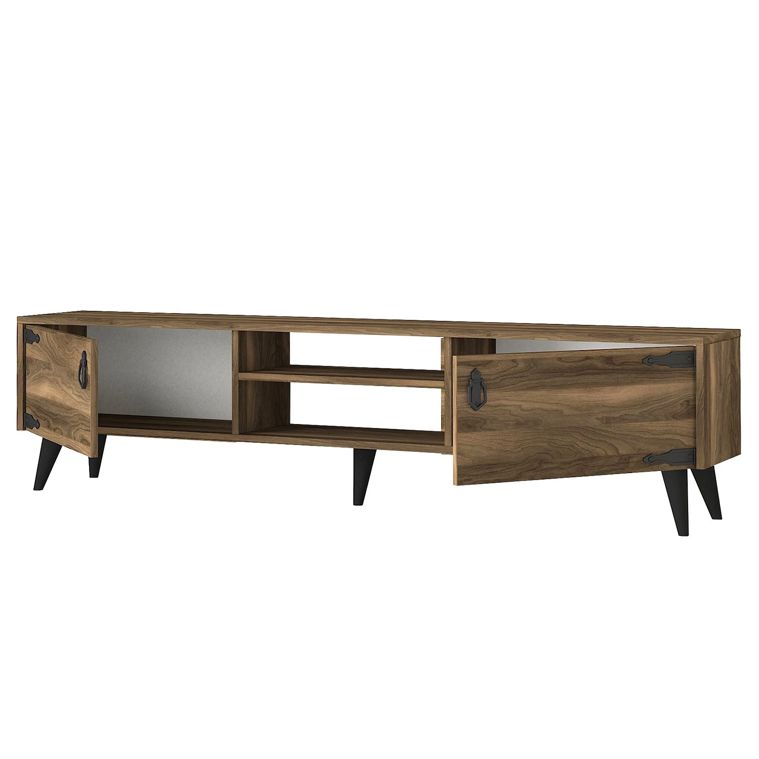 Red Living TV-Lowboard Arbonne - Walnuss Dekor / Schwarz 5 Red Living TV-Lowboard Arbonne - Walnuss Dekor / Schwarz – Bild 5